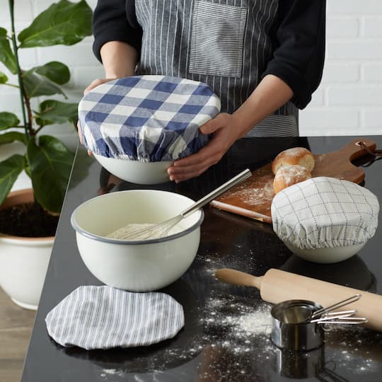 DII® Assorted French Blue Farmhouse Woven Dish Cover Set